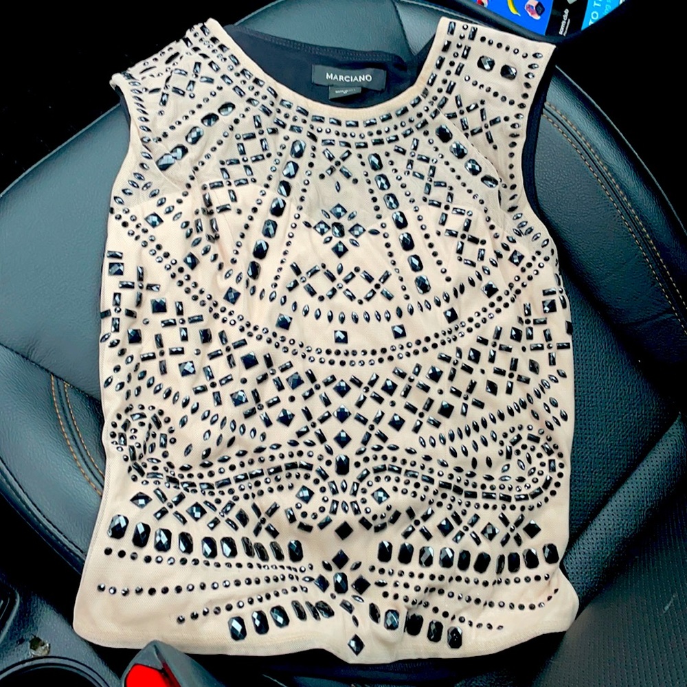 Marciano sequin top